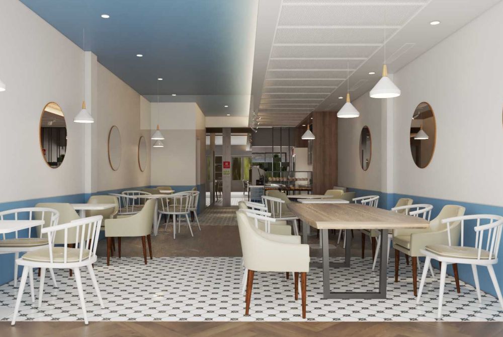 Hồ sơ thiết kế nội thất quán coffee 75 m2