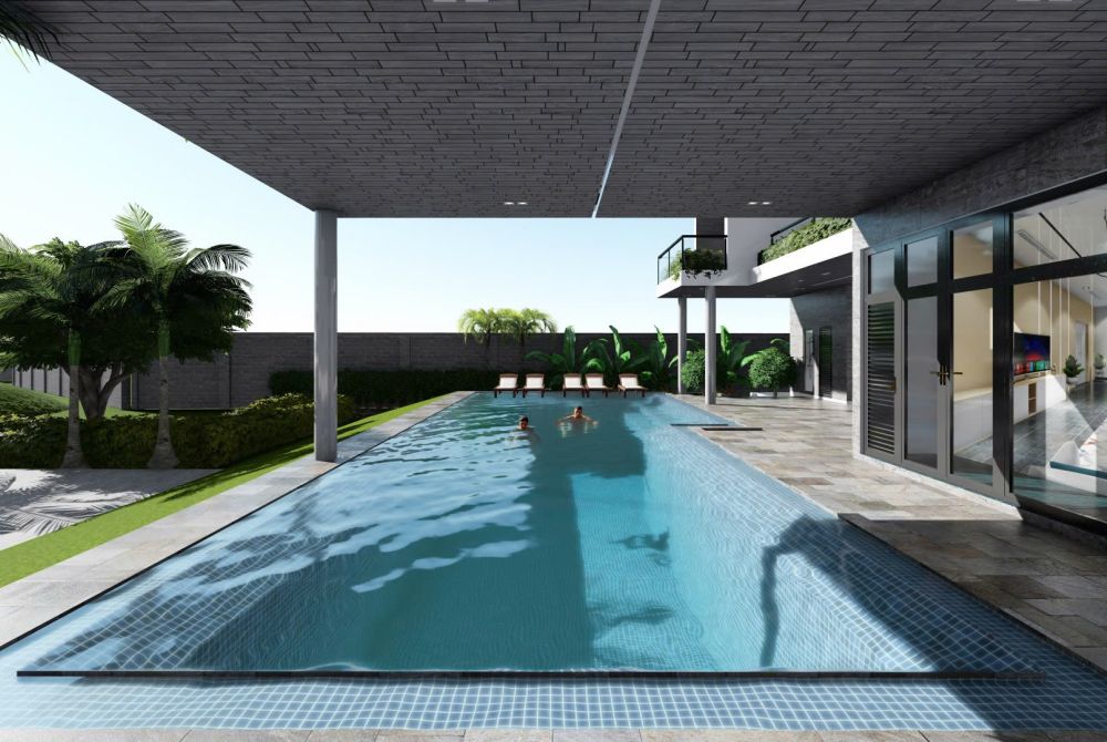 Chi tiết cấu tạo hồ bơi gia đình 150m2