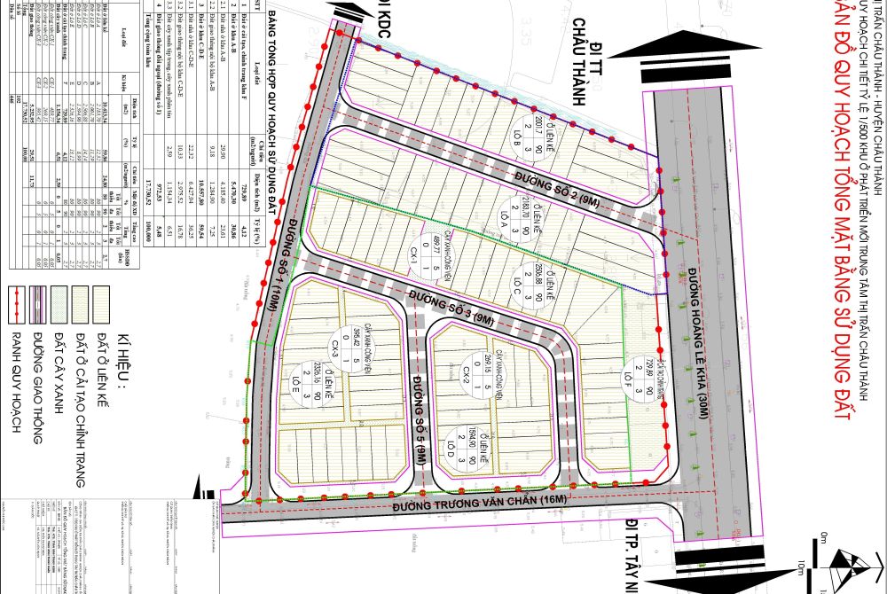 Hồ sơ quy hoạch 1/500 khu dân cư 1.7ha