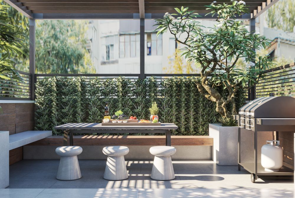 Hồ sơ thiết kế cảnh quan sân thượng nhà phố 22.5m2