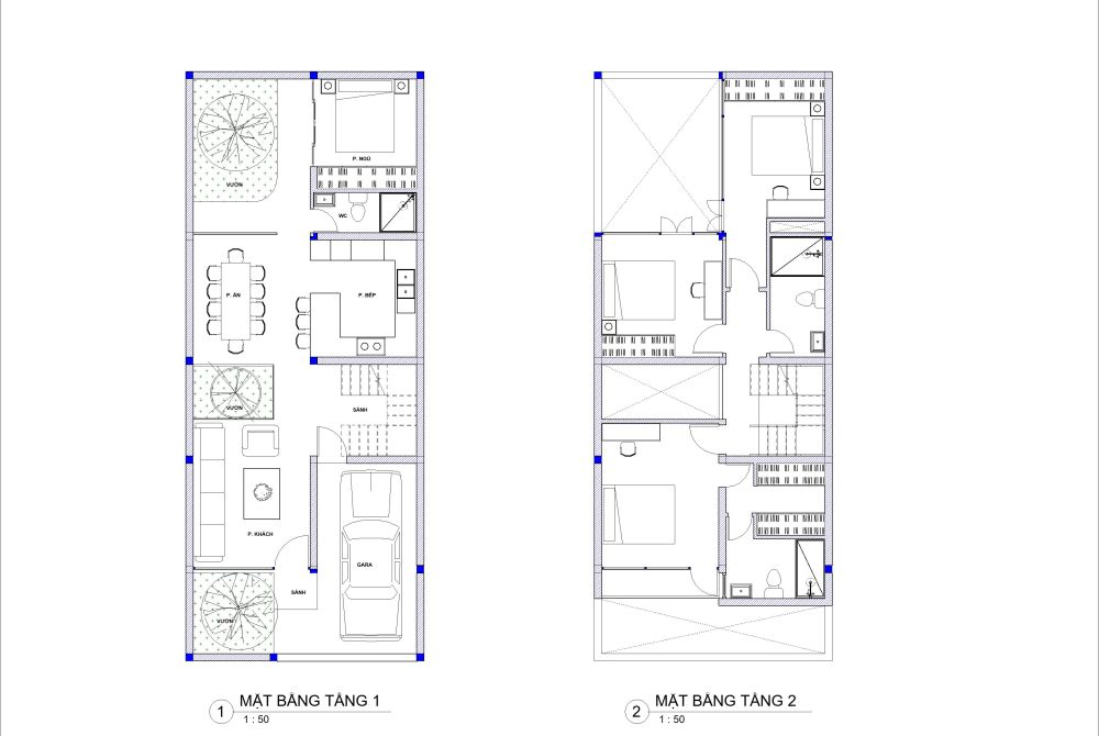 Nhà phố 6.5m x 16.1m