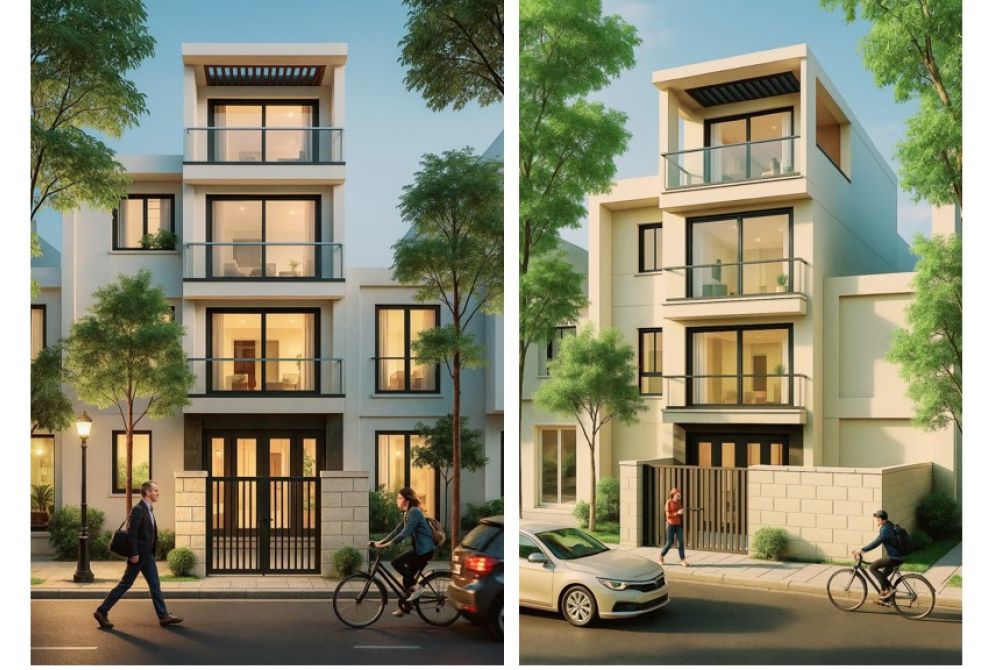 Nhà phố 3.5m x 15.6m