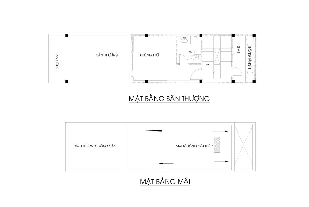 Nhà phố 3.5m x 16m