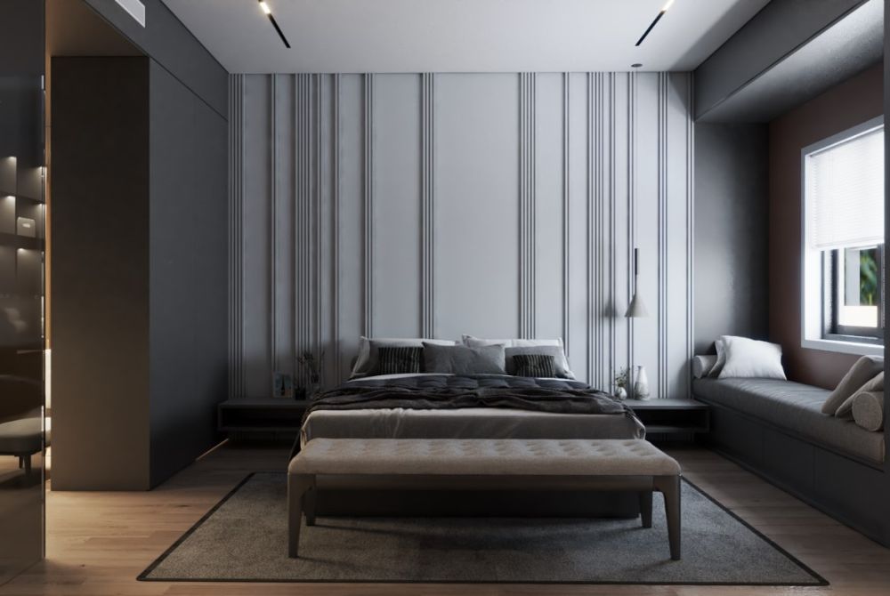 Nội thất phòng ngủ master 35m2