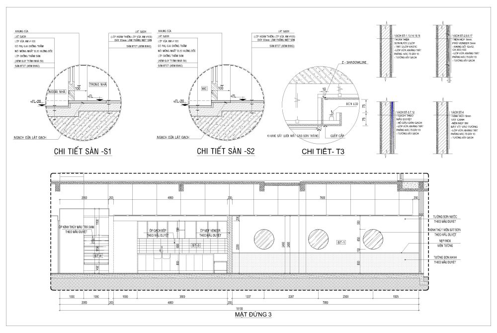 Hồ sơ thiết kế nội thất quán coffee 75 m2