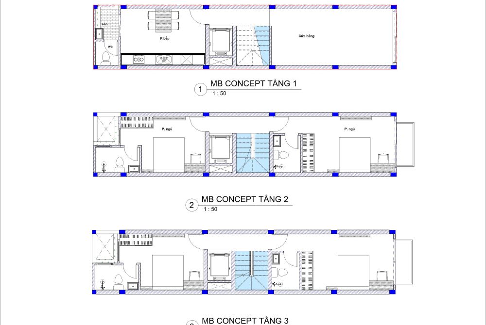 Nhà phố 3.5m x 16.5m
