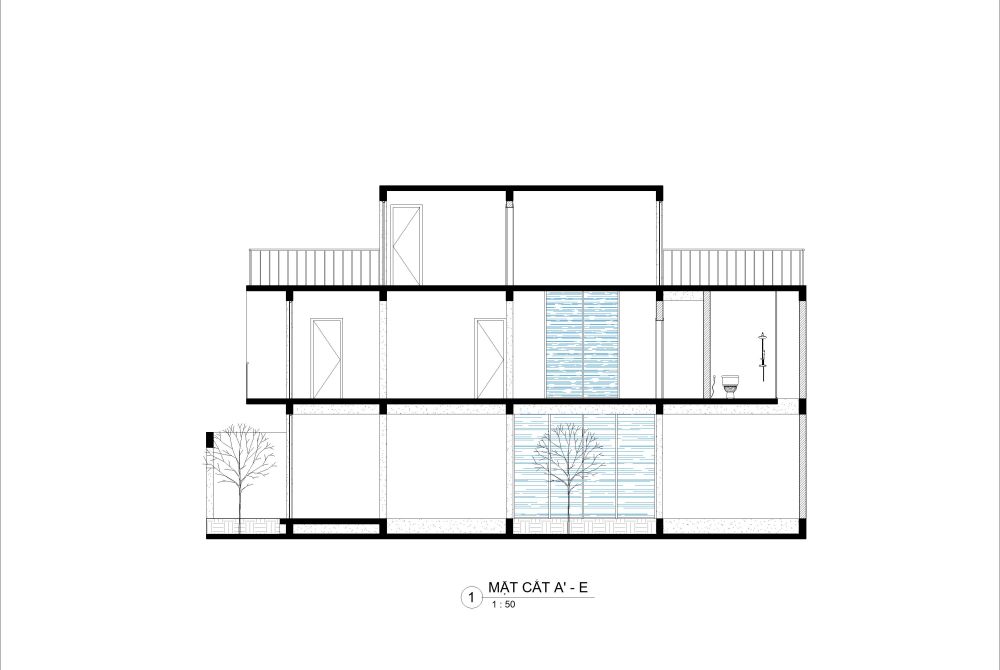 Nhà phố 6.5m x 18m