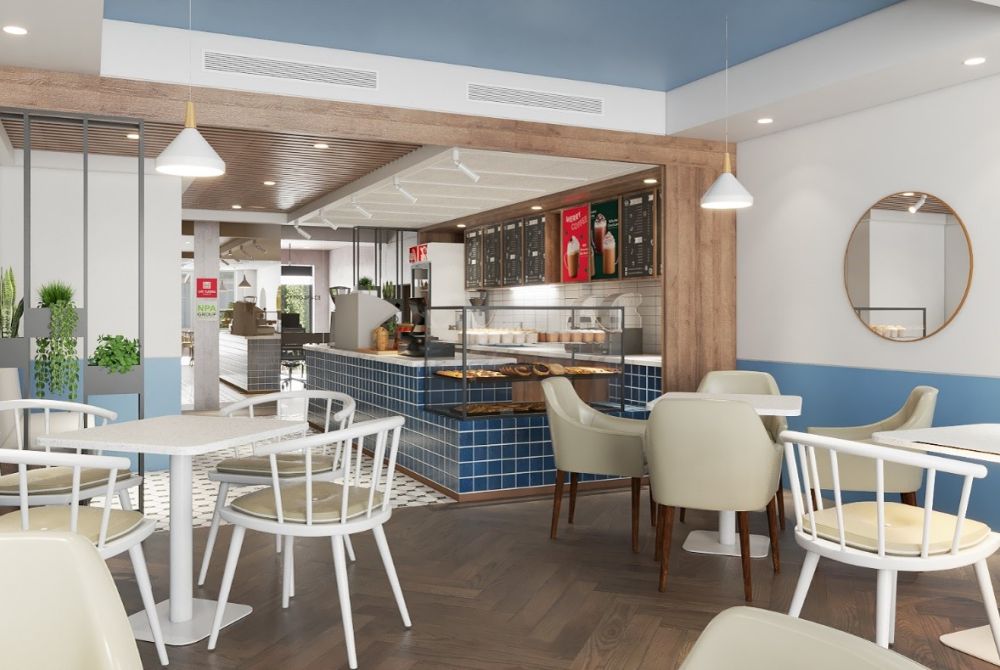 Hồ sơ thiết kế nội thất quán coffee 75 m2