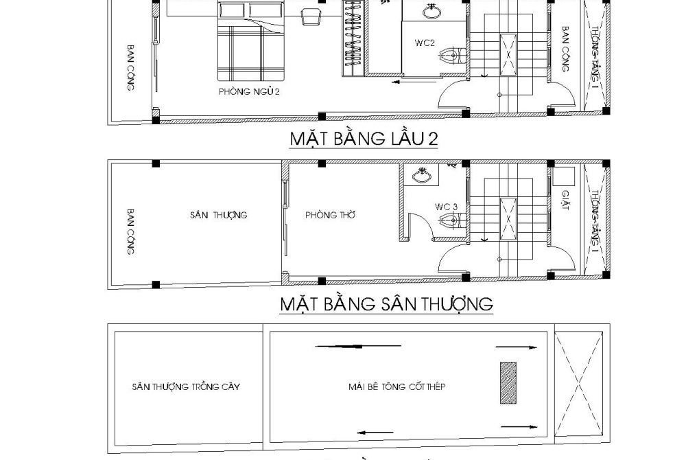 Nhà phố 3.5m x 15.6m