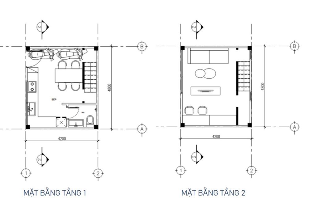 Nhà phố 4.2m x 4.8m