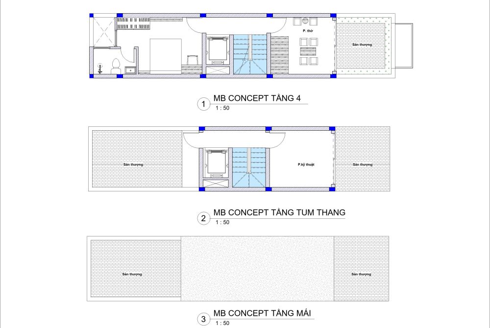 Nhà phố 3.5m x 16.5m