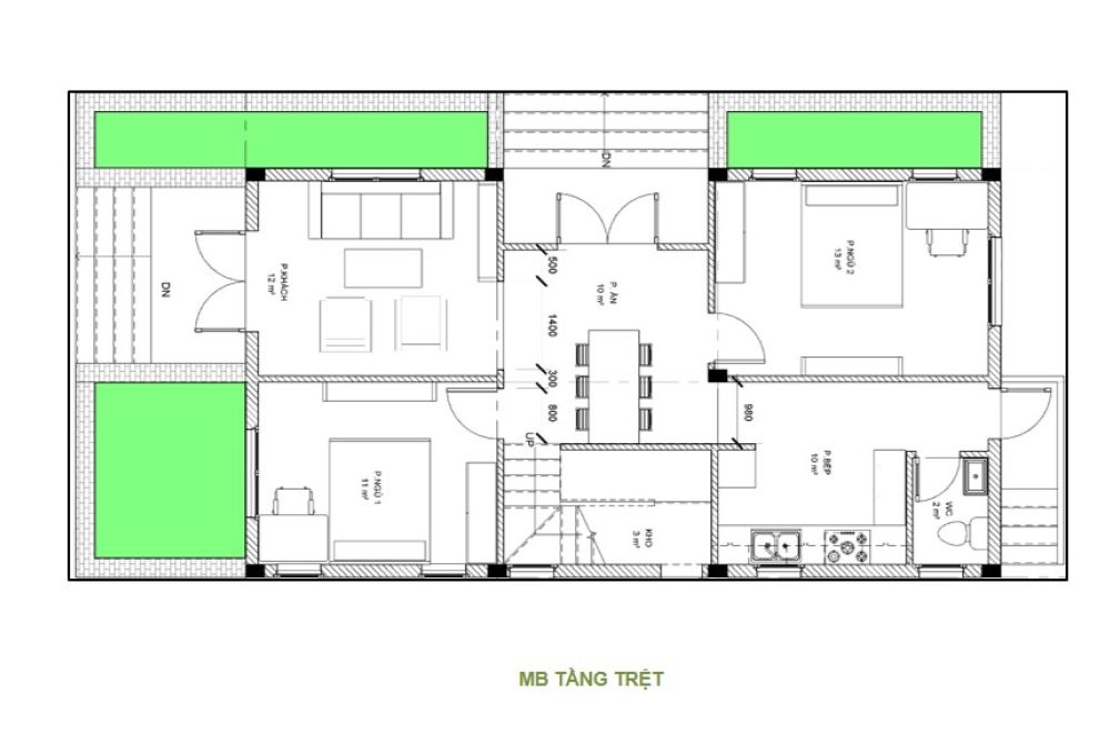 Biệt thư thự 6.5m x 16m